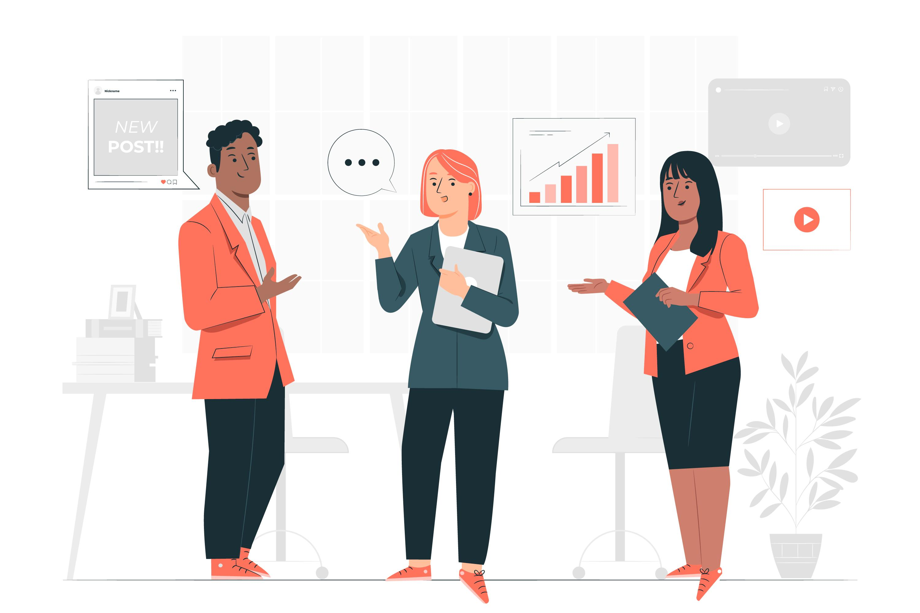Unleashing Irresistible Fintech Content Marketing | Bandera Agency The image depicts marketing teams workflow