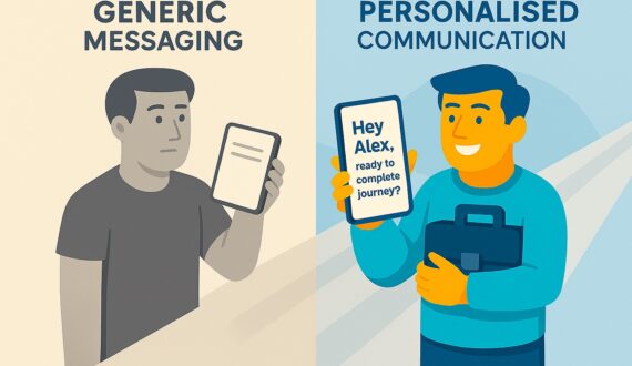 Comparison of personalised direct communication and bulk messaging — boosting conversions with targeted marketing