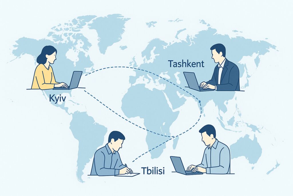From Kyiv to Tashkent: Lessons in Multicultural Teamwork Global teamwork Kyiv Tashkent Tbilisi